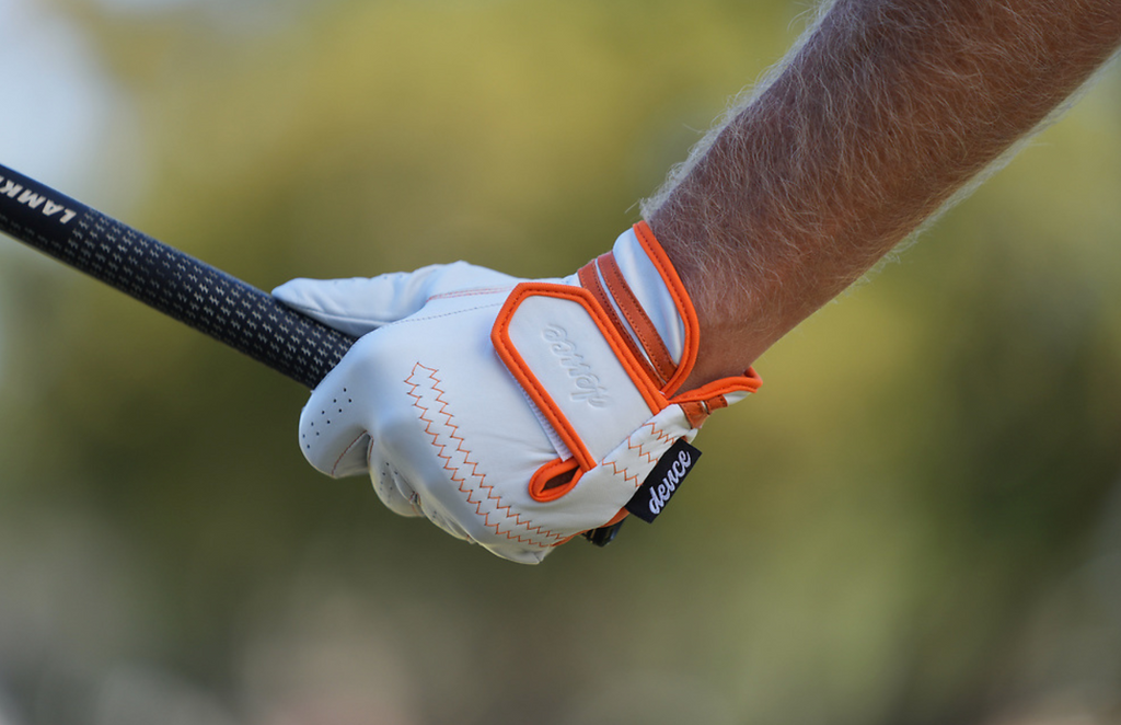 Deuce Orange Golf Glove